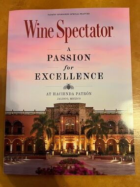 Wine Spectator "A Passion for Excellence" Magazine - Pink Ombre Cover